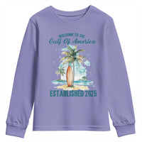 Welcome To America's Gulf Youth Sweatshirt Established 2025 Retro Vintage Beach