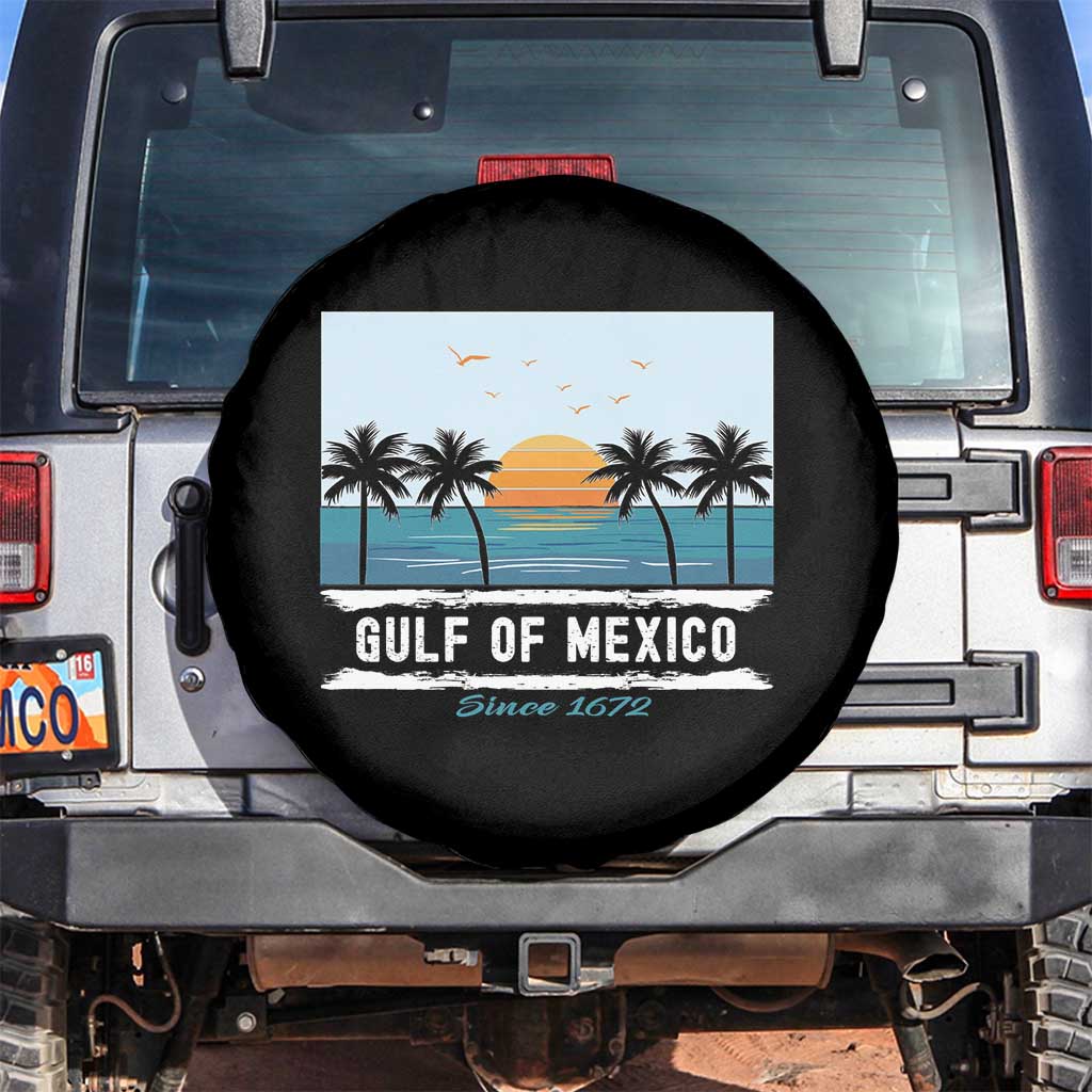 Gulf of Mexico Spare Tire Cover Retro Beach Vibes