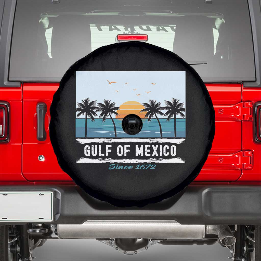 Gulf of Mexico Spare Tire Cover Retro Beach Vibes