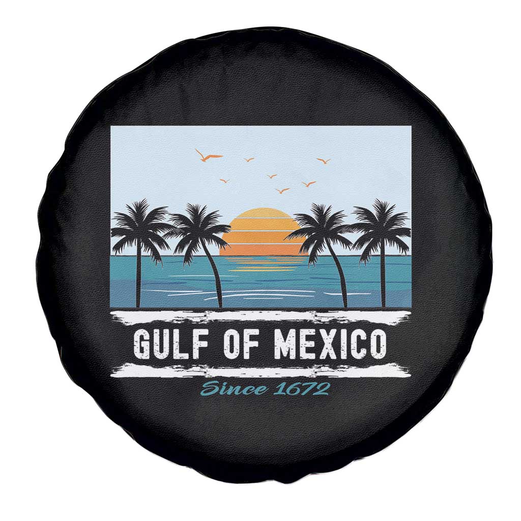 Gulf of Mexico Spare Tire Cover Retro Beach Vibes
