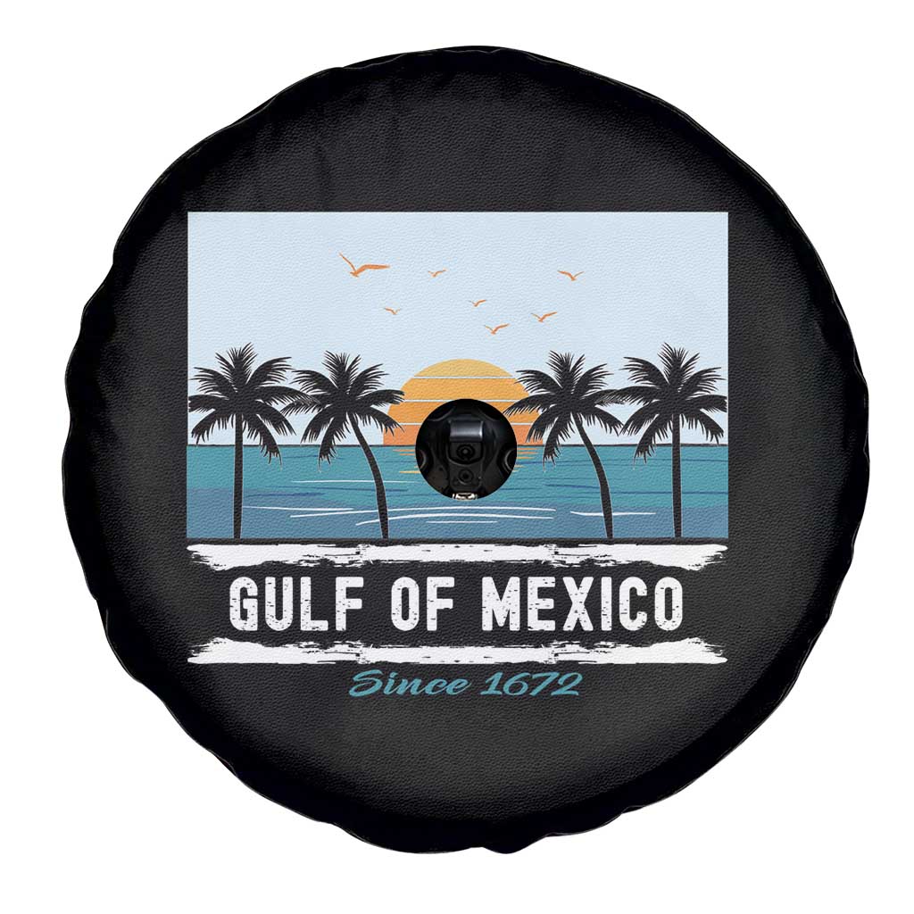 Gulf of Mexico Spare Tire Cover Retro Beach Vibes