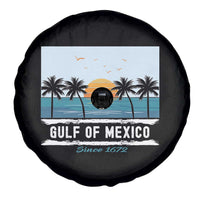 Gulf of Mexico Spare Tire Cover Retro Beach Vibes