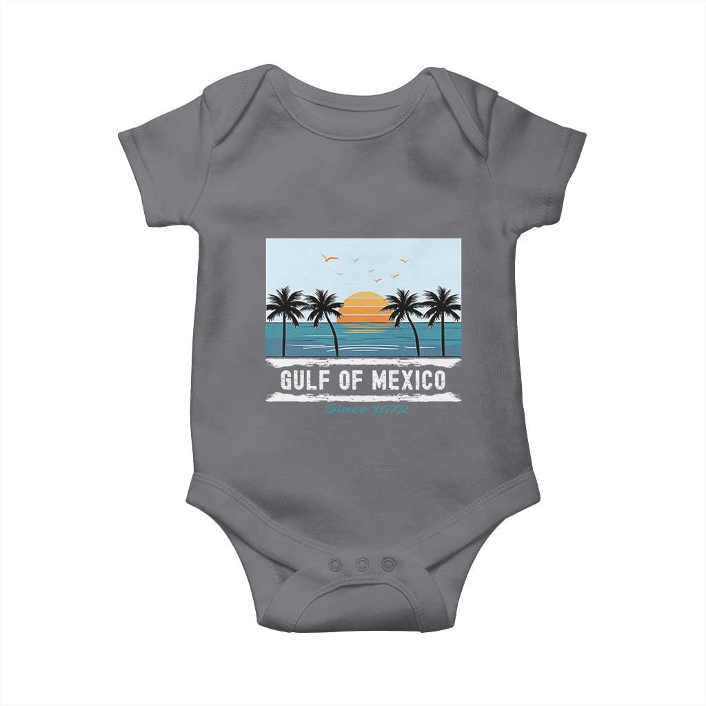 Gulf of Mexico Baby Onesie Retro Beach Vibes