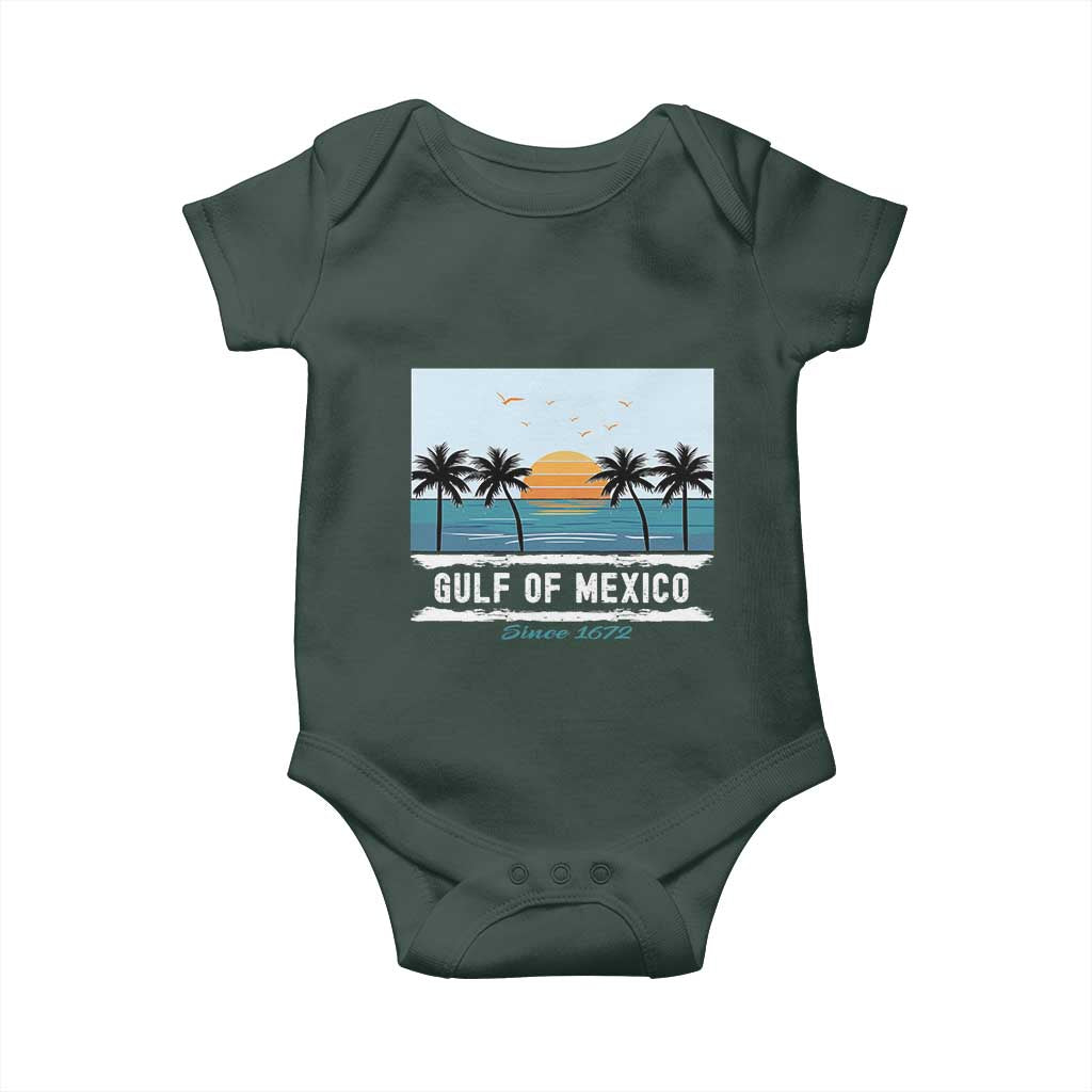 Gulf of Mexico Baby Onesie Retro Beach Vibes