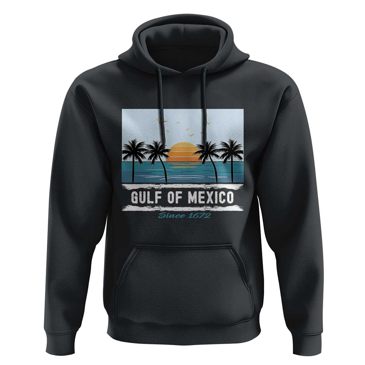 Gulf of Mexico Hoodie Retro Beach Vibes