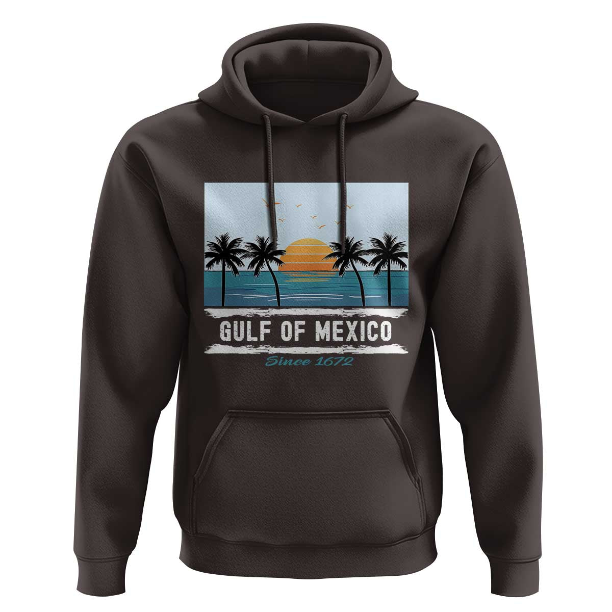 Gulf of Mexico Hoodie Retro Beach Vibes