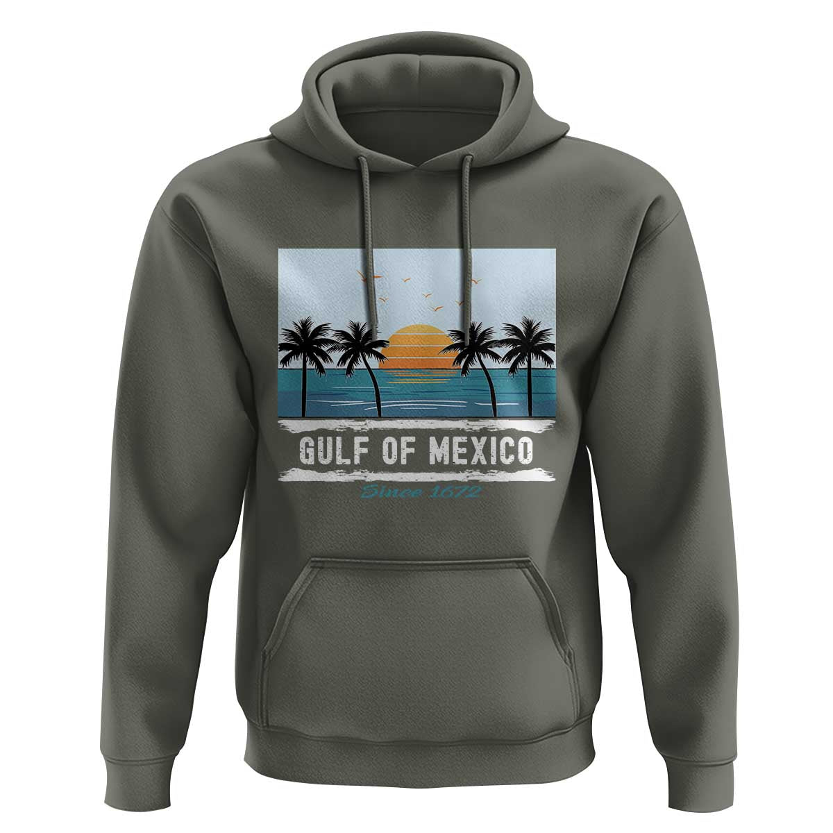 Gulf of Mexico Hoodie Retro Beach Vibes