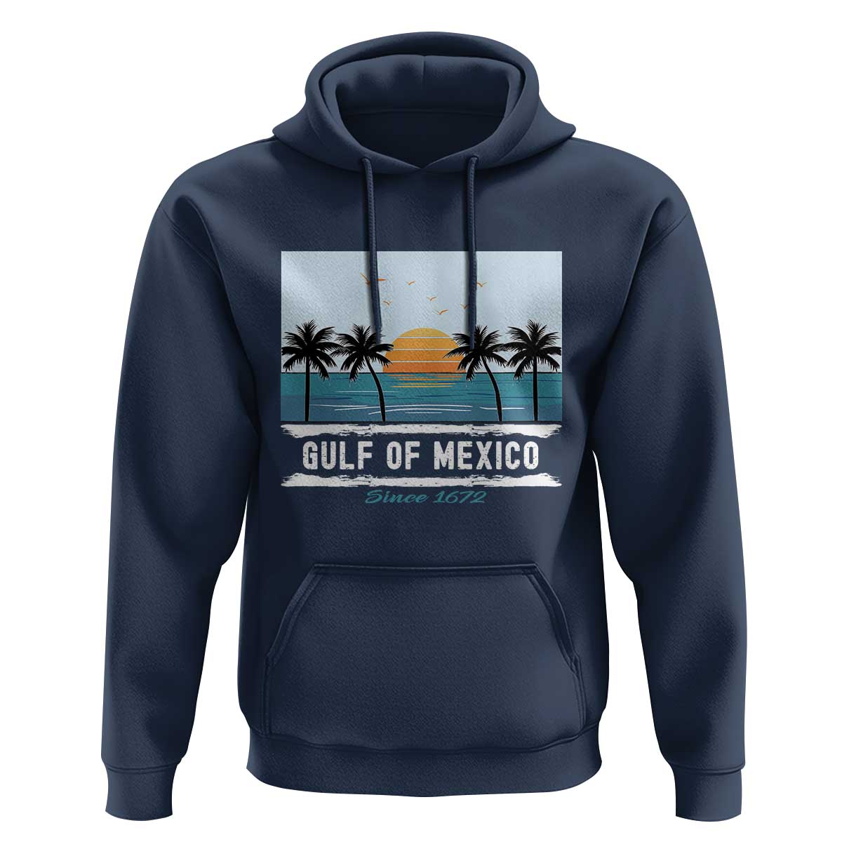 Gulf of Mexico Hoodie Retro Beach Vibes