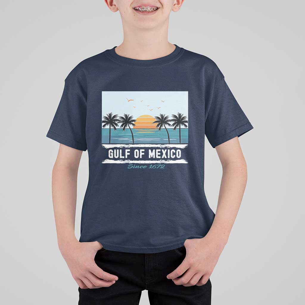 Gulf of Mexico T Shirt For Kid Retro Beach Vibes