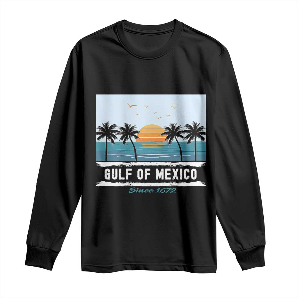 Gulf of Mexico Long Sleeve Shirt Retro Beach Vibes