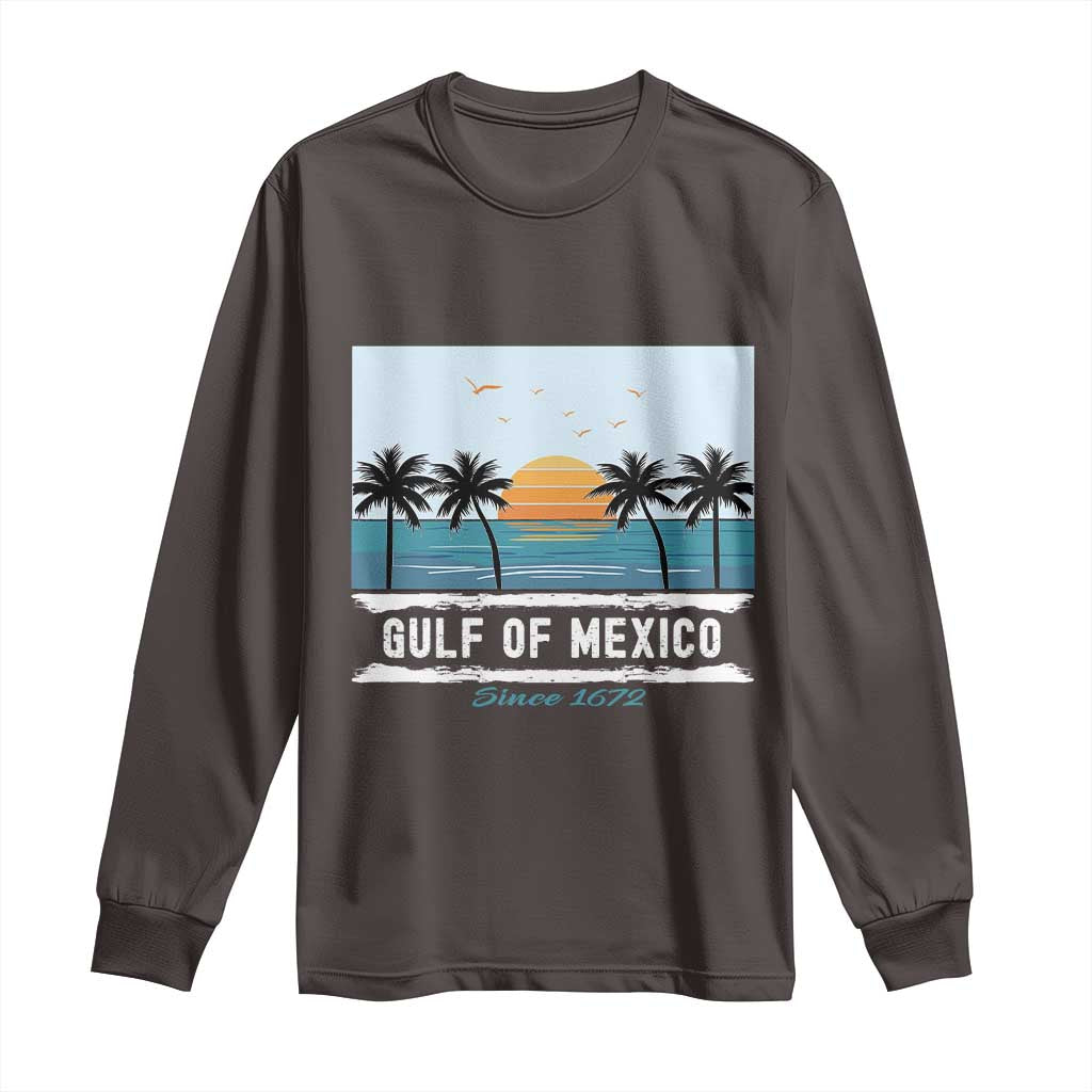 Gulf of Mexico Long Sleeve Shirt Retro Beach Vibes