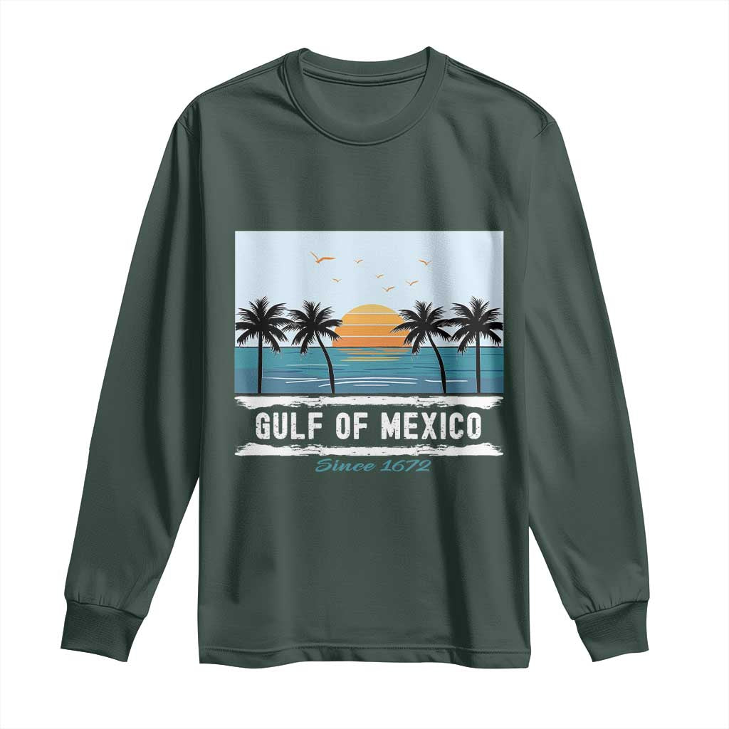 Gulf of Mexico Long Sleeve Shirt Retro Beach Vibes
