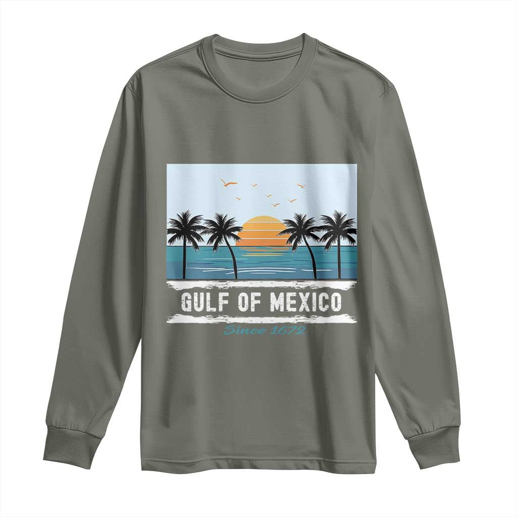 Gulf of Mexico Long Sleeve Shirt Retro Beach Vibes