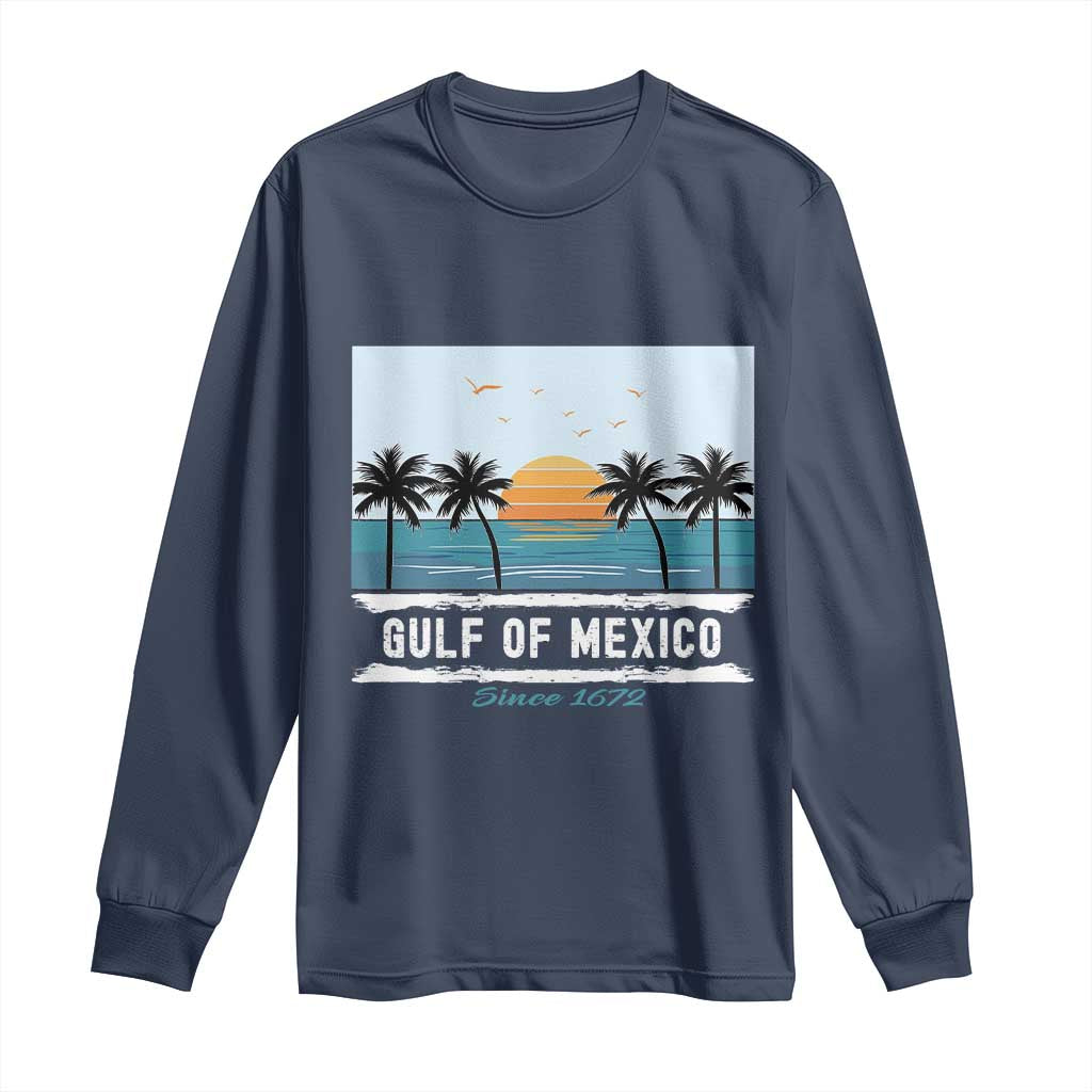 Gulf of Mexico Long Sleeve Shirt Retro Beach Vibes