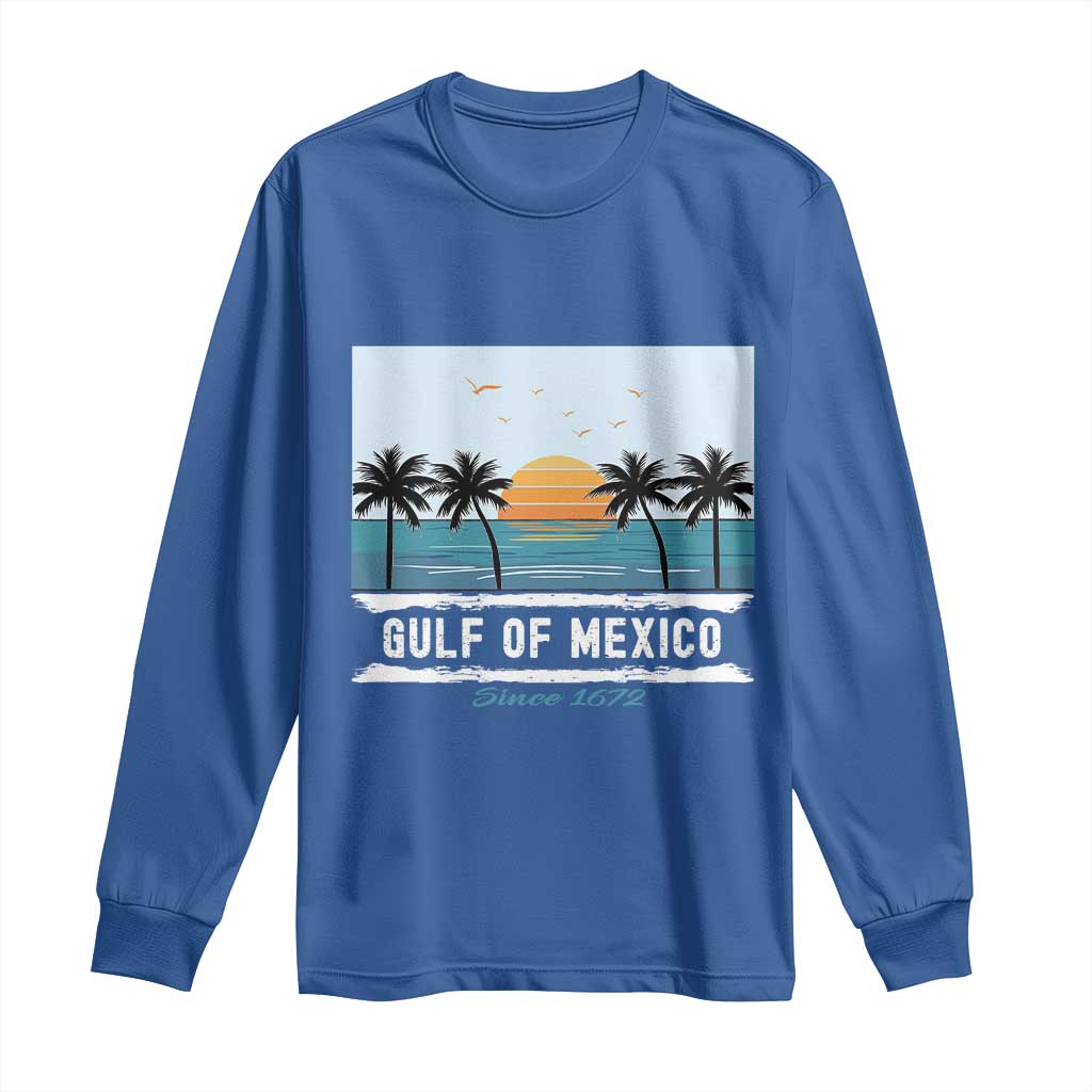 Gulf of Mexico Long Sleeve Shirt Retro Beach Vibes