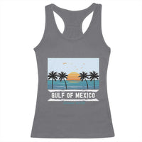 Gulf of Mexico Racerback Tank Top Retro Beach Vibes