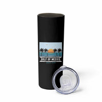 Gulf of Mexico Skinny Tumbler Retro Beach Vibes