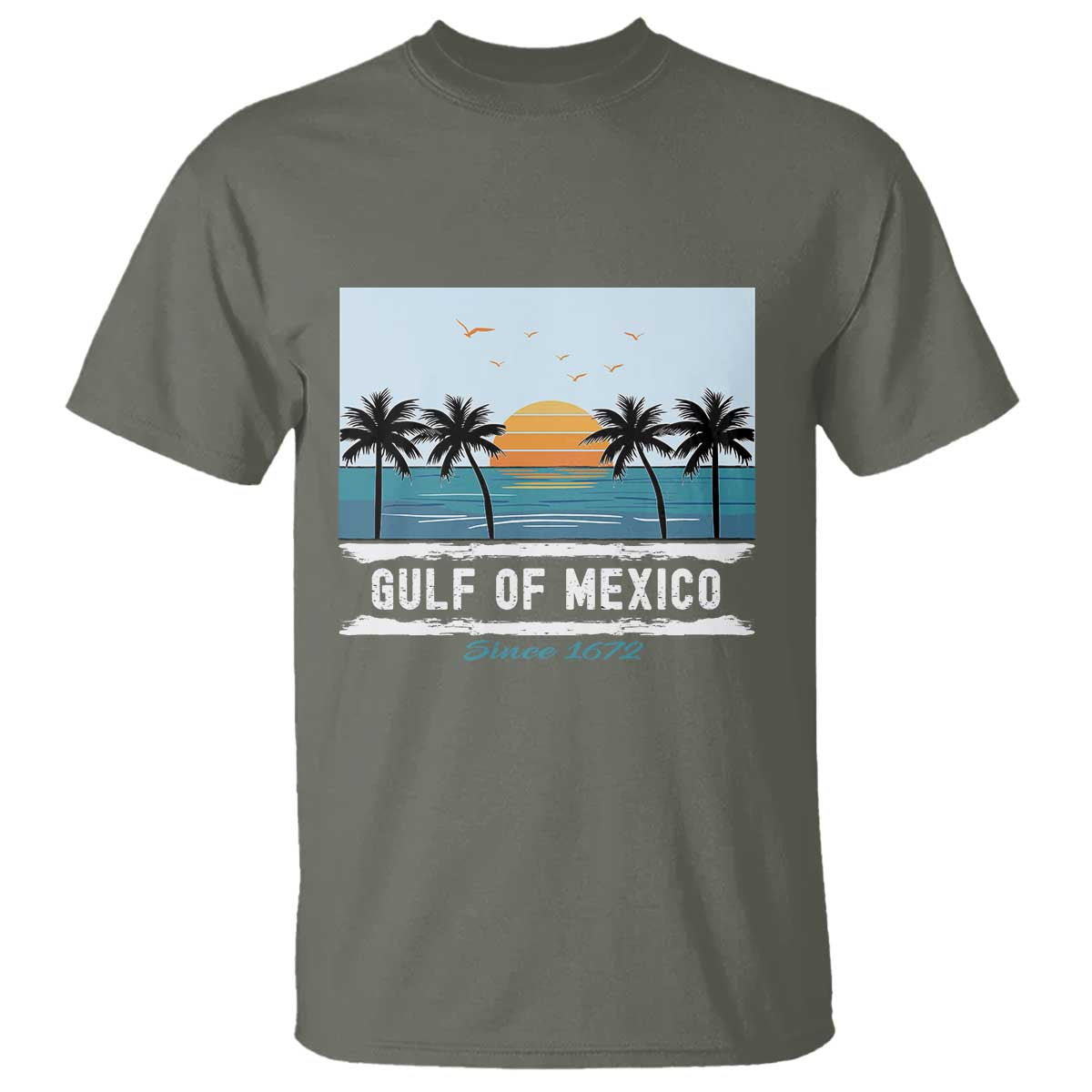 Gulf of Mexico T Shirt Retro Beach Vibes