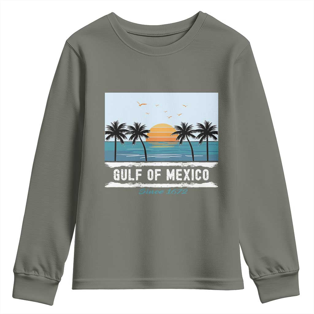 Gulf of Mexico Youth Sweatshirt Retro Beach Vibes