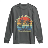 Gulf of America Long Sleeve Shirt Island Palm Summer Beach Vibes Established 2025