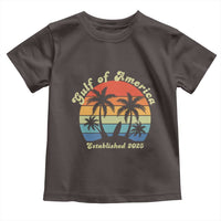Gulf of America Toddler T Shirt Island Palm Summer Beach Vibes Established 2025