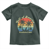 Gulf of America Toddler T Shirt Island Palm Summer Beach Vibes Established 2025