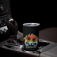 Gulf of America Tumbler Cup Island Palm Summer Beach Vibes Established 2025