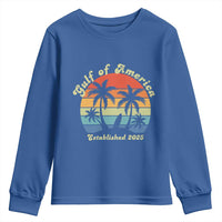 Gulf of America Youth Sweatshirt Island Palm Summer Beach Vibes Established 2025