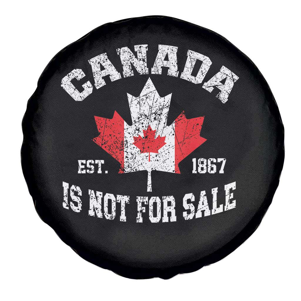 Canada is Not For Sale Spare Tire Cover Proudly Canadian Independence Flag EST. 1867