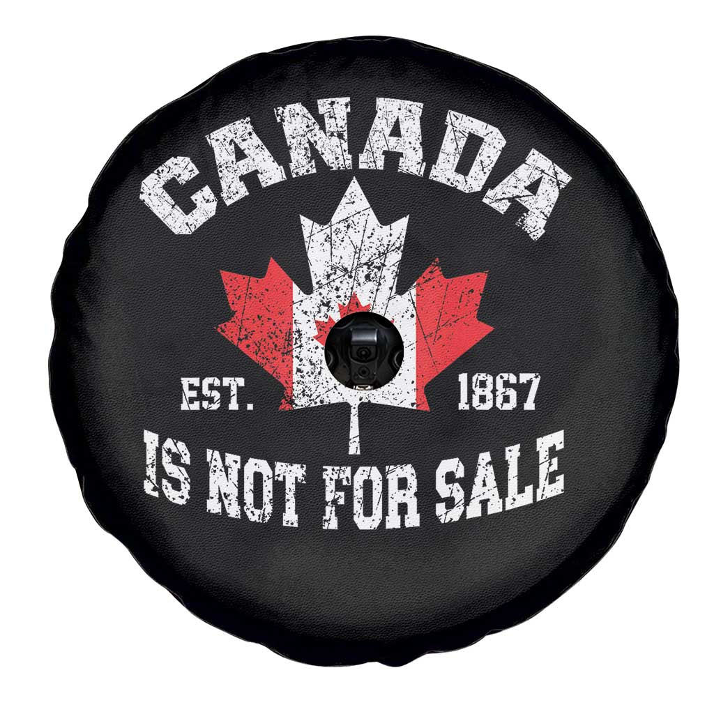 Canada is Not For Sale Spare Tire Cover Proudly Canadian Independence Flag EST. 1867