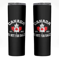 Canada is Not For Sale Skinny Tumbler Proudly Canadian Independence Flag EST. 1867