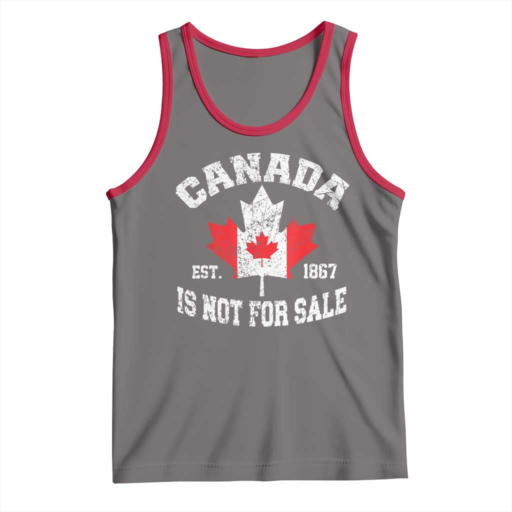 Canada is Not For Sale Tank Top Proudly Canadian Independence Flag EST. 1867