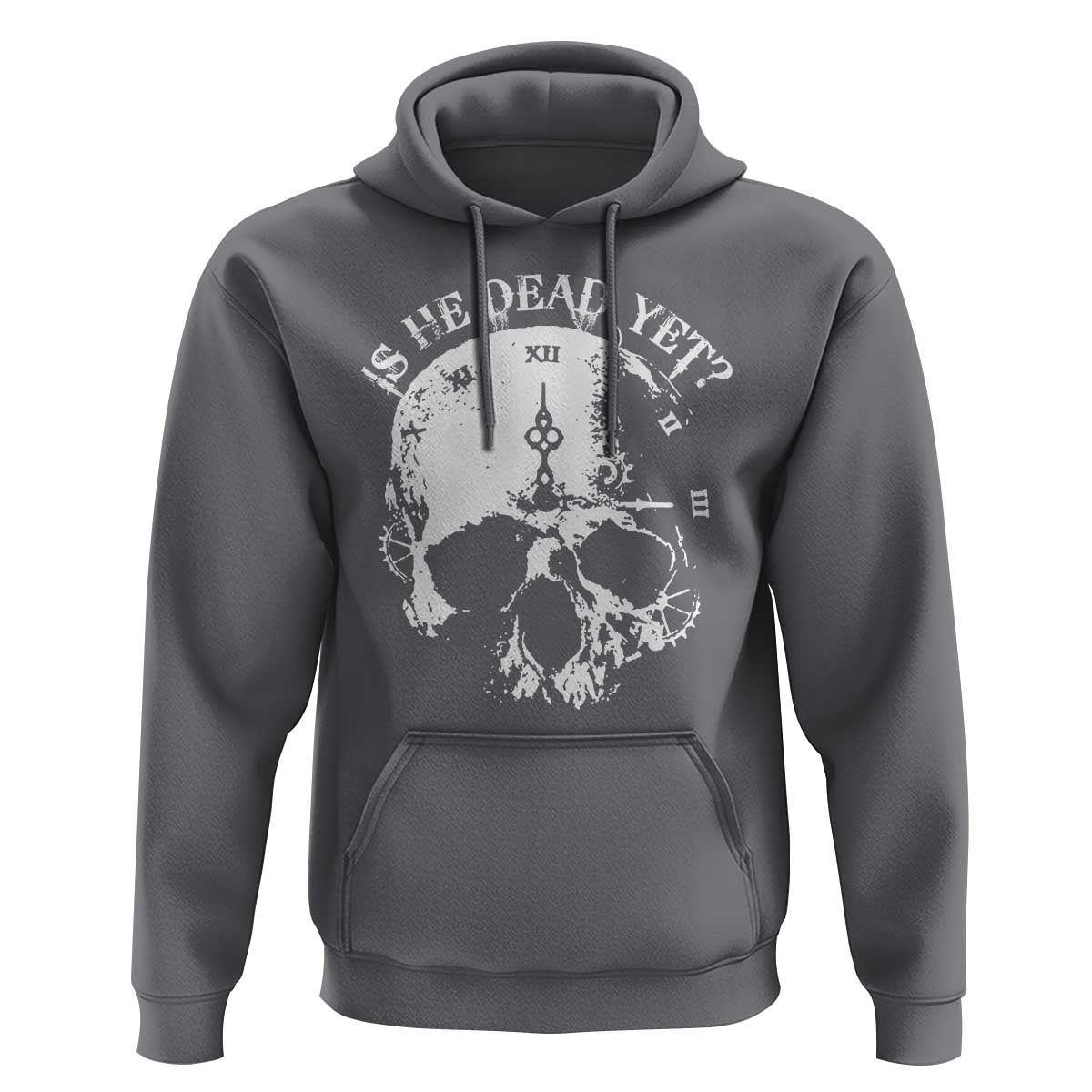 Is He Dead Yet Hoodie Skull Distressed