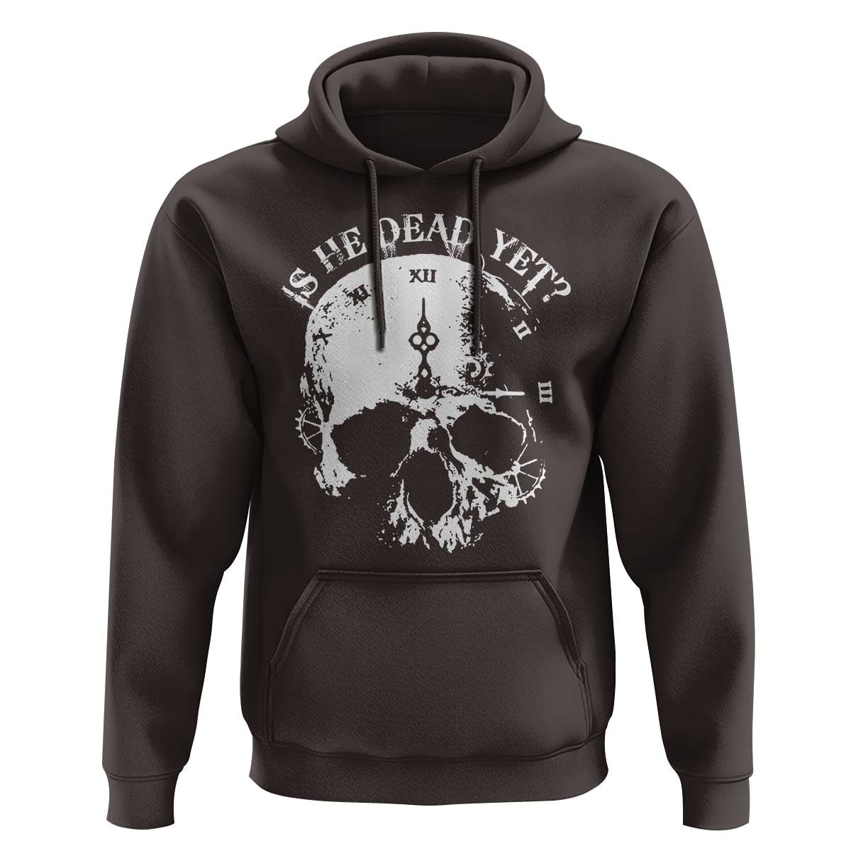 Is He Dead Yet Hoodie Skull Distressed