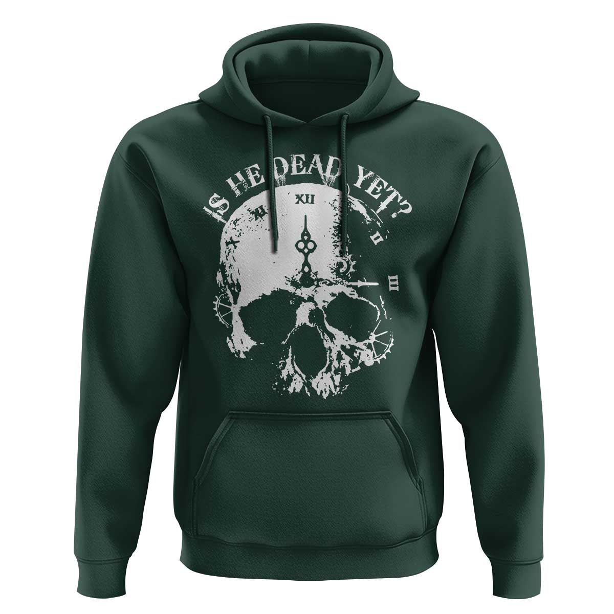 Is He Dead Yet Hoodie Skull Distressed