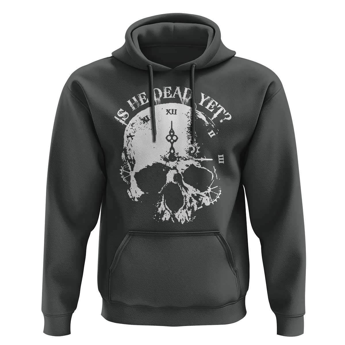 Is He Dead Yet Hoodie Skull Distressed