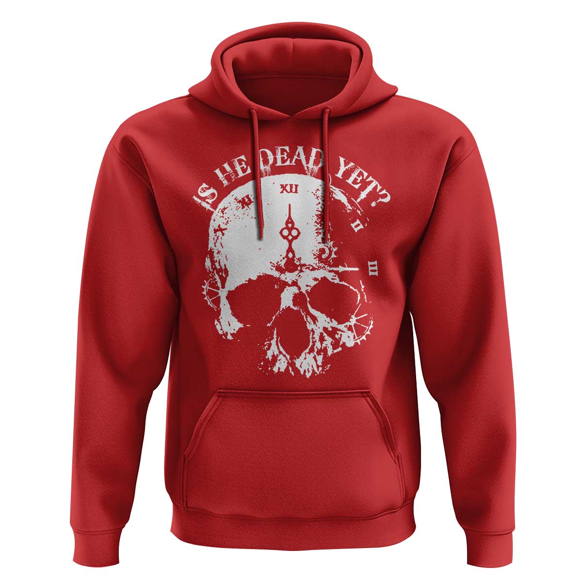 Is He Dead Yet Hoodie Skull Distressed