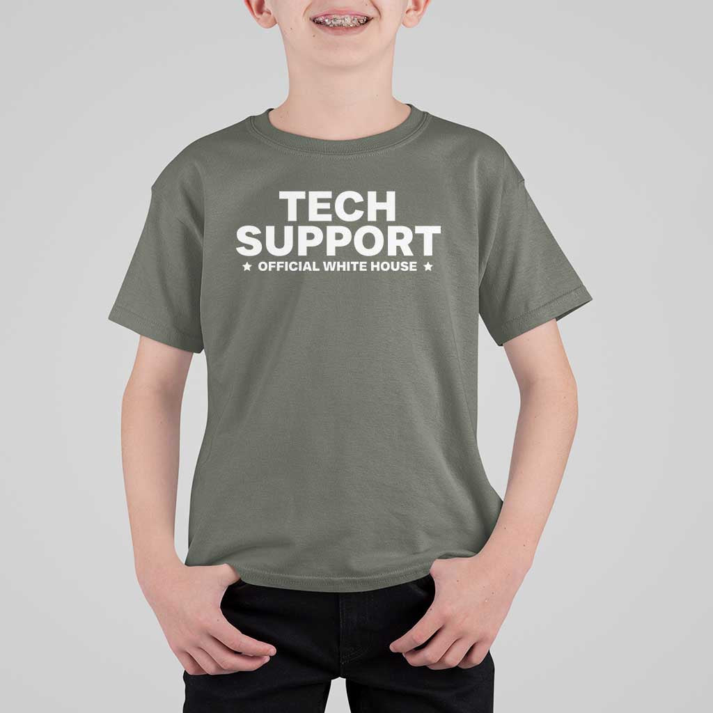 Tech Support T Shirt For Kid Elon Musk's Doge Official White House