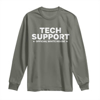 Tech Support Long Sleeve Shirt Elon Musk's Doge Official White House