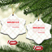 Abolish Ice No Human Is Illegal Ceramic Ornament Social Justice