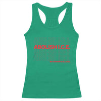 Abolish Ice No Human Is Illegal Racerback Tank Top Social Justice
