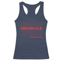 Abolish Ice No Human Is Illegal Racerback Tank Top Social Justice