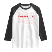 Abolish Ice No Human Is Illegal Raglan Shirt Social Justice