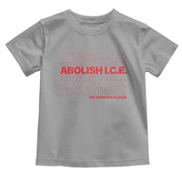 Abolish Ice No Human Is Illegal Toddler T Shirt Social Justice