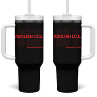 Abolish Ice No Human Is Illegal Tumbler With Handle Social Justice