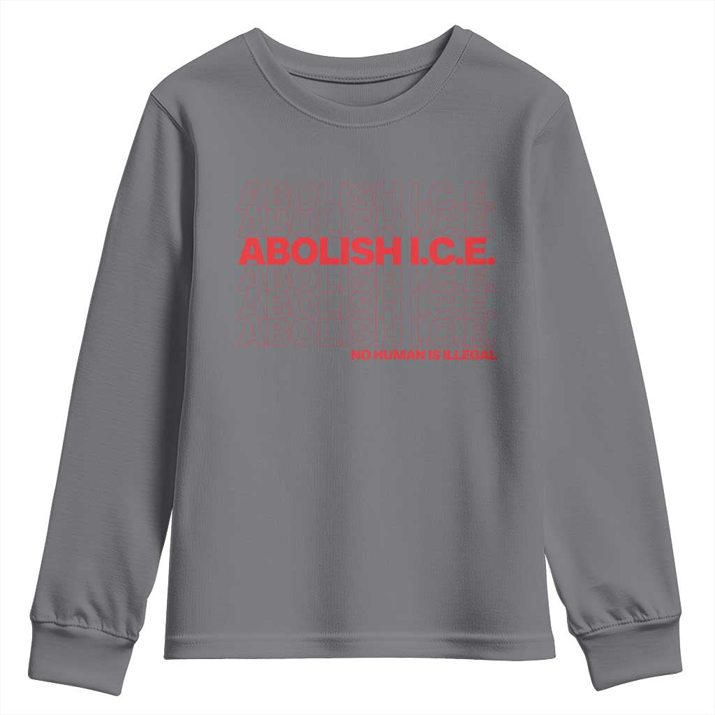 Abolish Ice No Human Is Illegal Youth Sweatshirt Social Justice