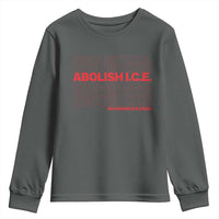 Abolish Ice No Human Is Illegal Youth Sweatshirt Social Justice