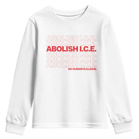 Abolish Ice No Human Is Illegal Youth Sweatshirt Social Justice