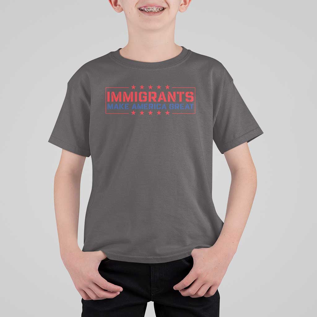 Immigrants Make America Great T Shirt For Kid
