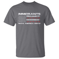 Immigrants Make America Great T Shirt American Flag